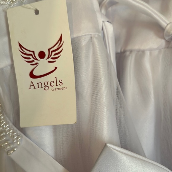 Angels White Sleeveless Scoop Neck Sundress - Picture 6 of 13
